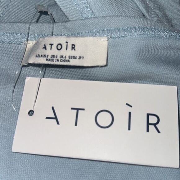 NWT Atoir Revolve TIME STANDS STILL SLEEVELESS Maxi DRESS POWDER BLUE Size 4 - Picture 11 of 13